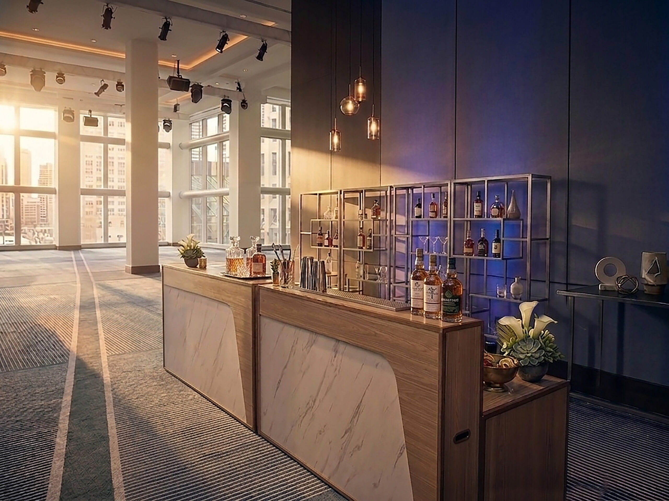 Conrad New York Downtown bar setup by meveca